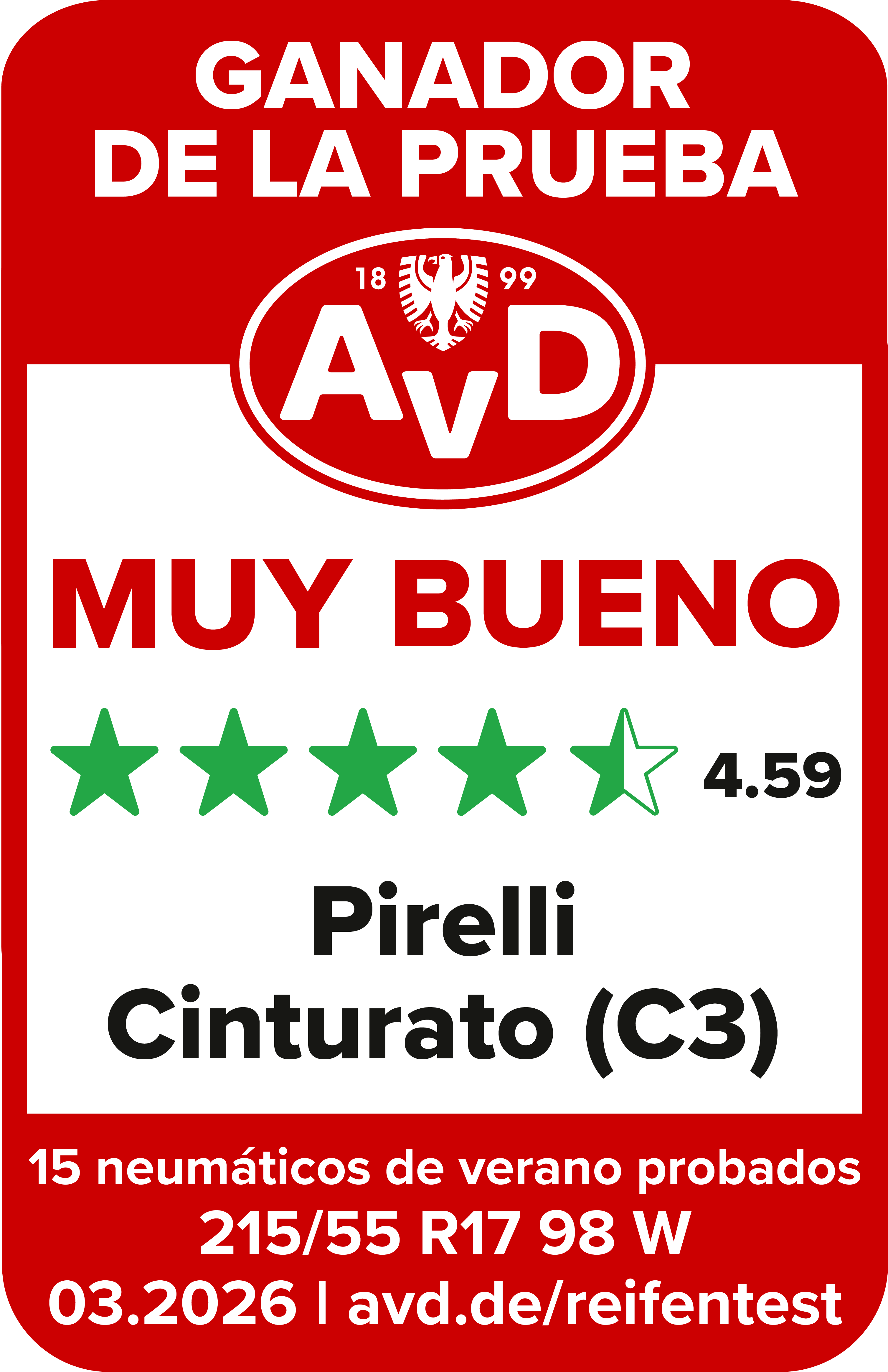 AvD — CINTURATO (C3)
