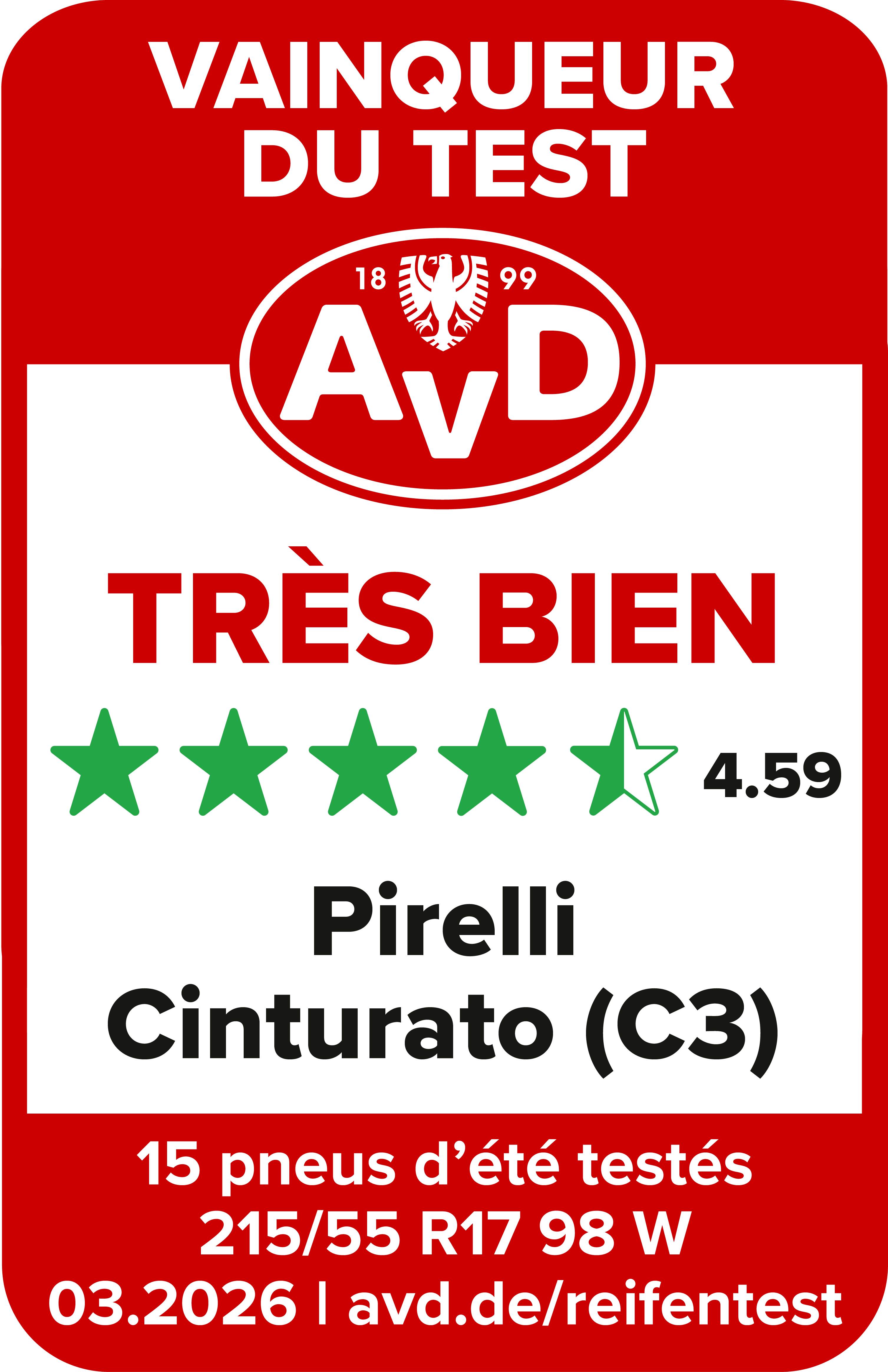 AvD — CINTURATO (C3)