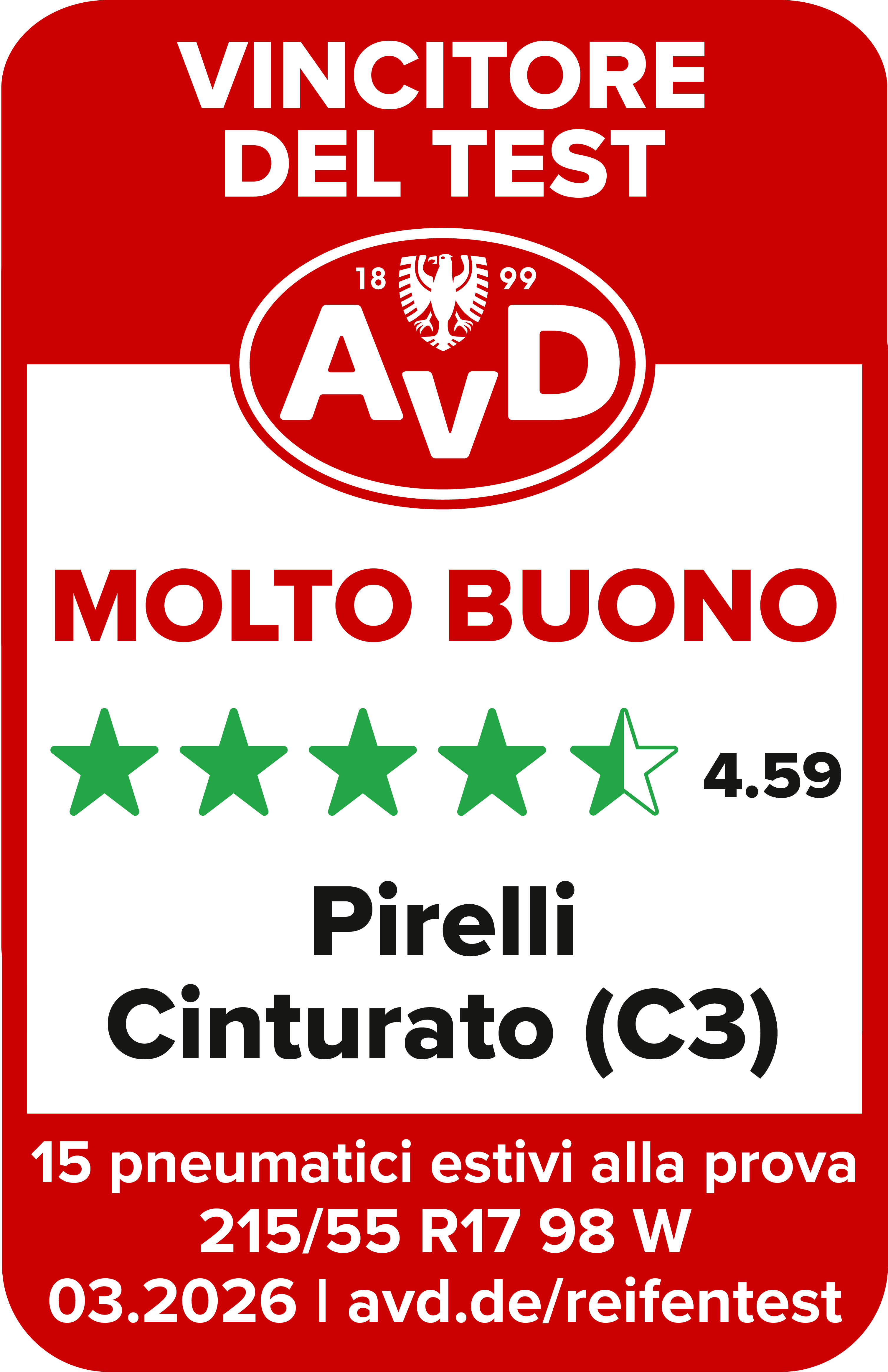 AvD — CINTURATO (C3)