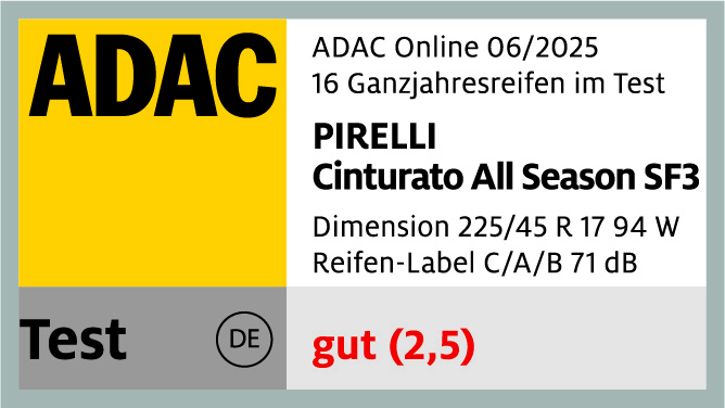ADAC — CINTURATO ALL SEASON SF3