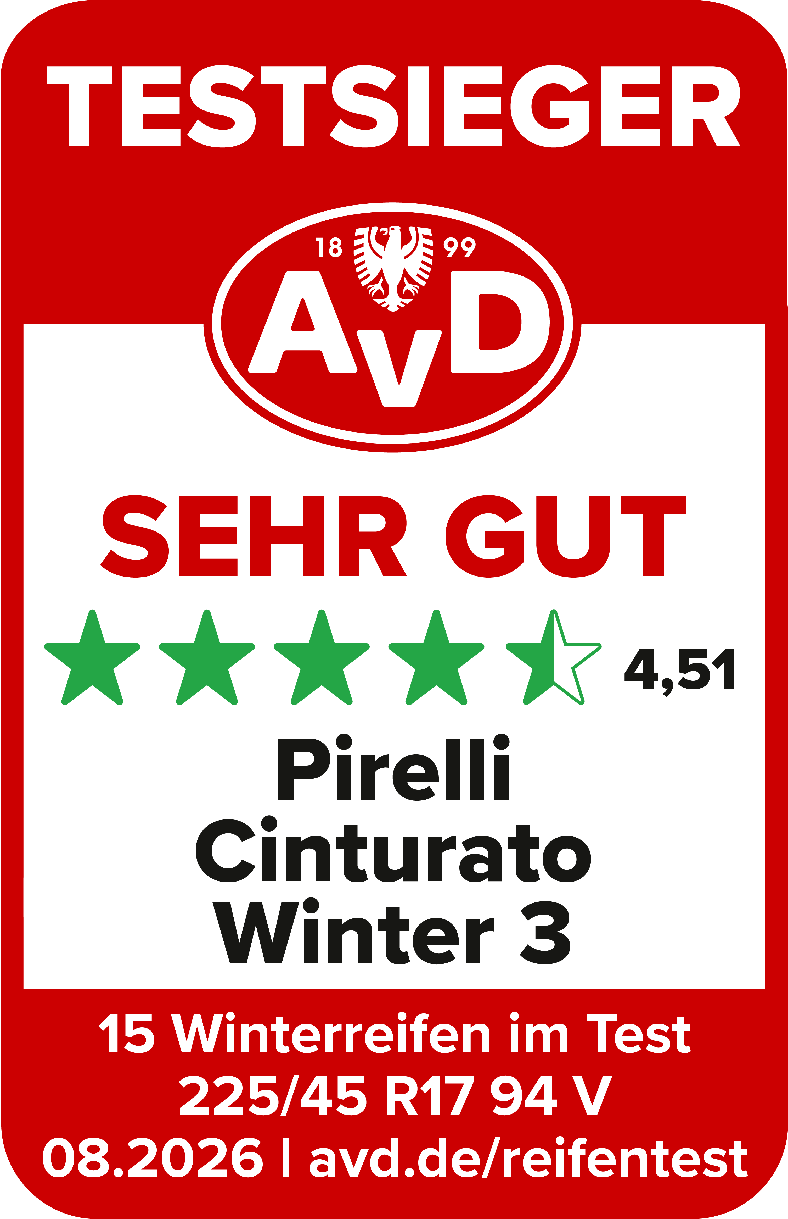 AvD — CINTURATO WINTER 3