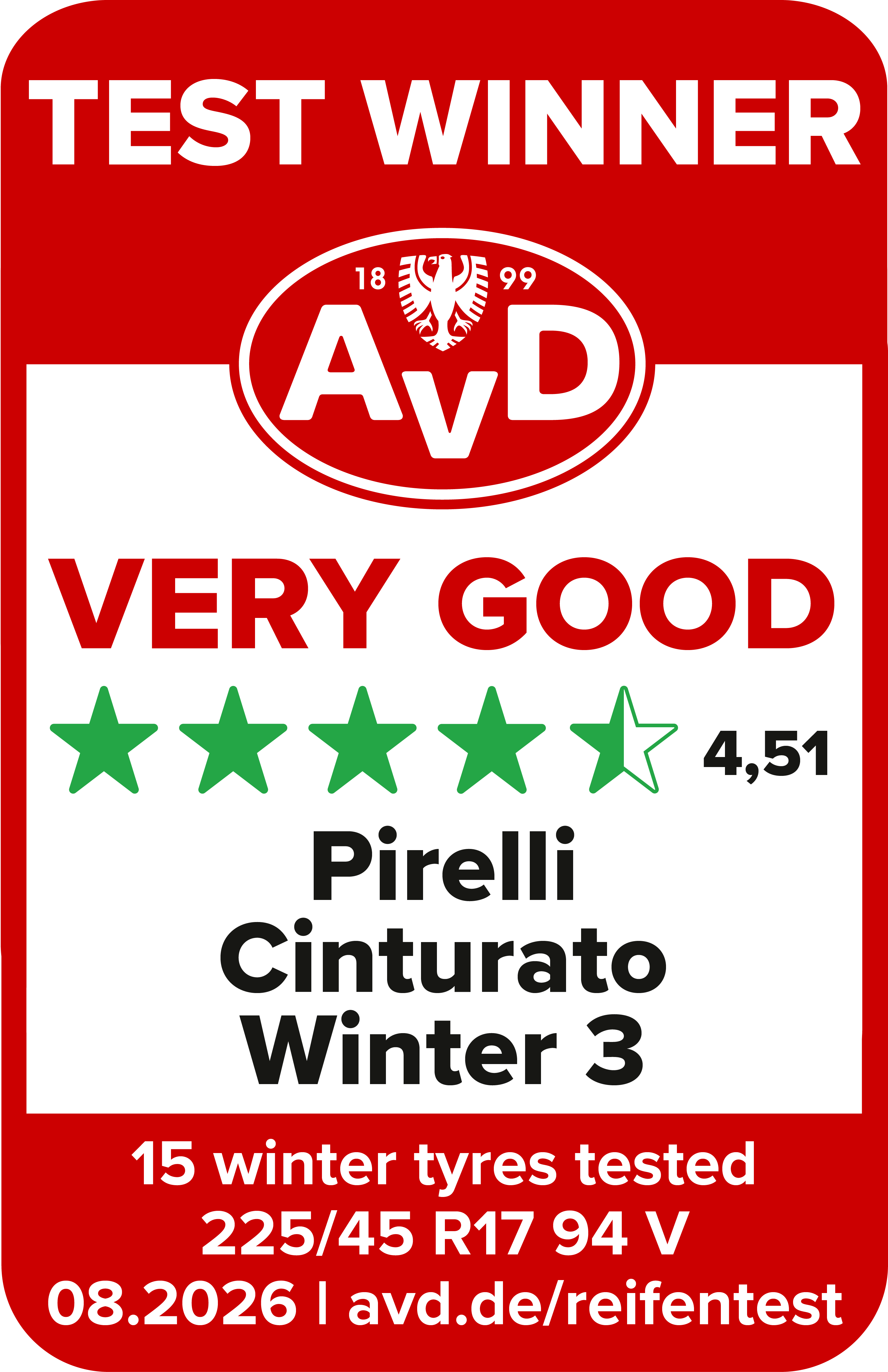 AvD — CINTURATO WINTER 3